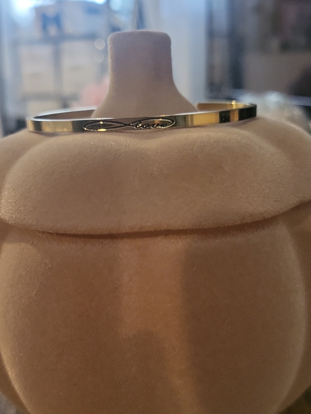 Gold Mantra Band ❤️love❤️ Bracelet In Script